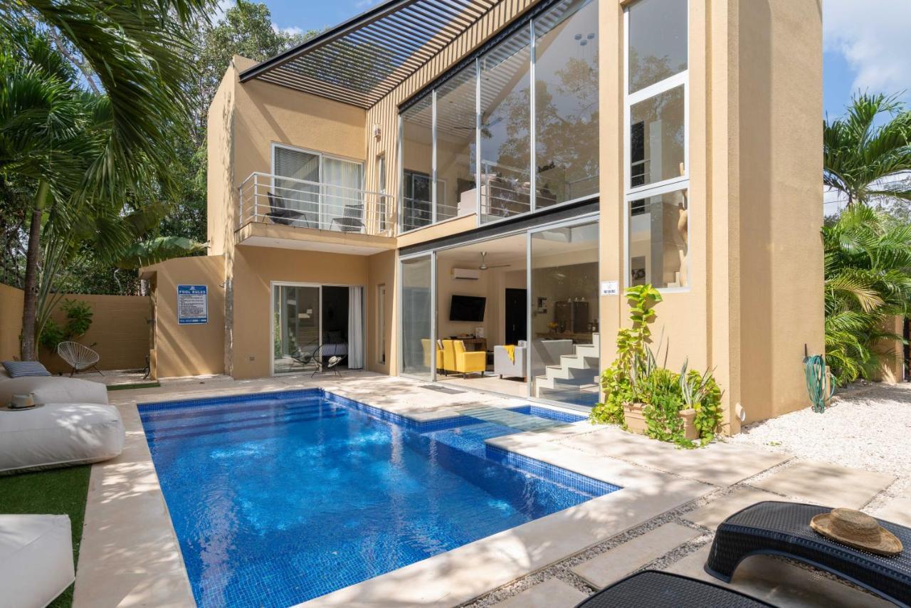 Tulum Private Modern Villa-Pool Beds-Ac-Internet-Parking-Grill المظهر الخارجي الصورة