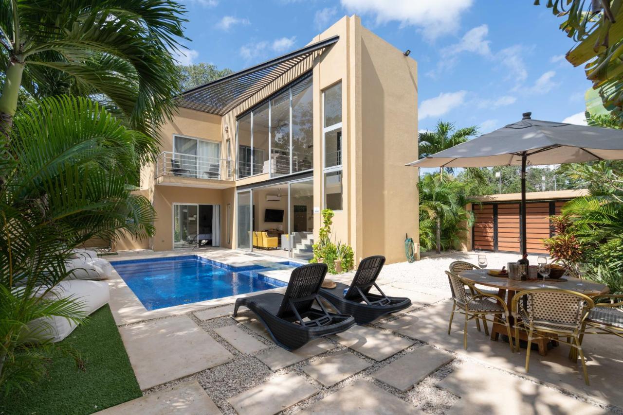 Tulum Private Modern Villa-Pool Beds-Ac-Internet-Parking-Grill المظهر الخارجي الصورة