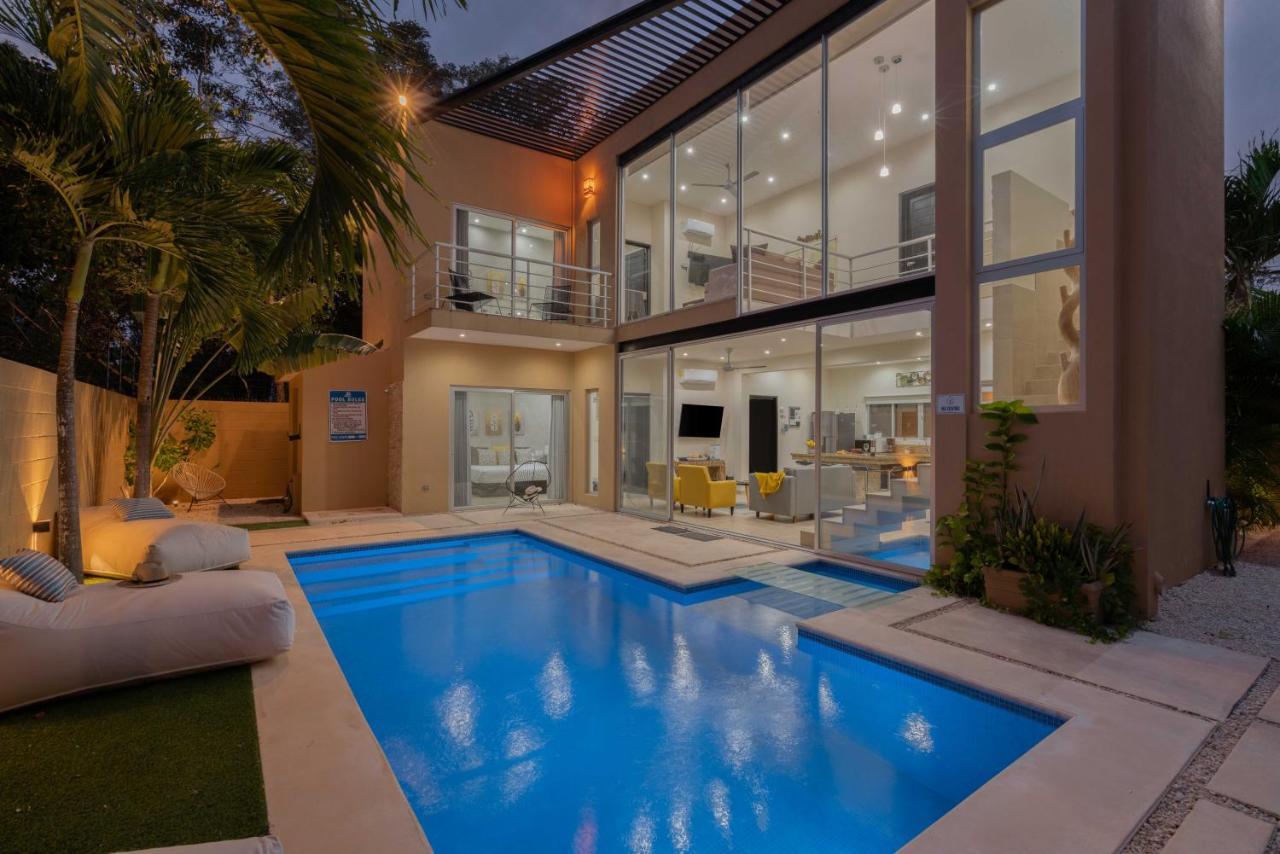 Tulum Private Modern Villa-Pool Beds-Ac-Internet-Parking-Grill المظهر الخارجي الصورة